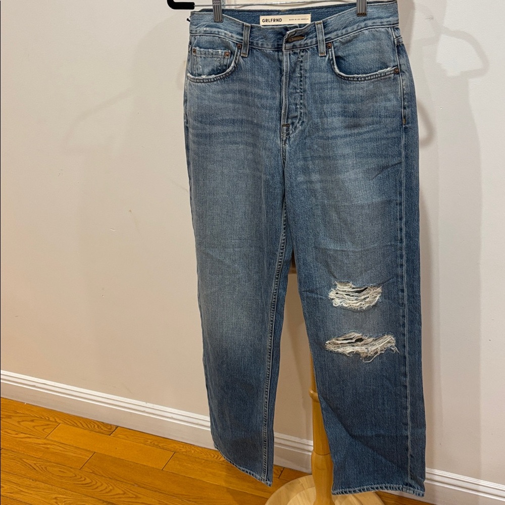 GRLFRND Bella Low Rise Boyfriend in West Village, Size: 25 - Picture 6 of 9